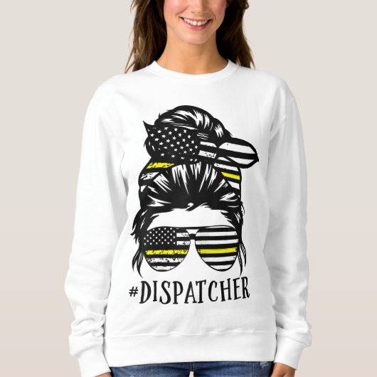 Sweatshirt Dispatcher Life Maman Drôle Dispatcher Lover (Devant)