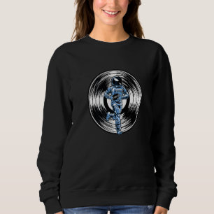 Sweatshirt Disque Astronaute Vinyle Lp Disque Vinyle