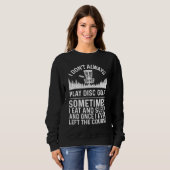 Sweatshirt Disque cool Conception Golf Pour Hommes Femmes Jet (Devant entier)