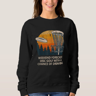 Sweatshirt Disque Golf Avec Chance De Boire De La Bière Golfe