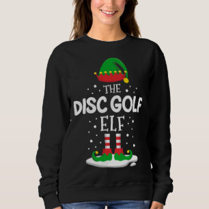 Sweatshirt Disque Golf Elf Famille de Noël Correspondant Cost