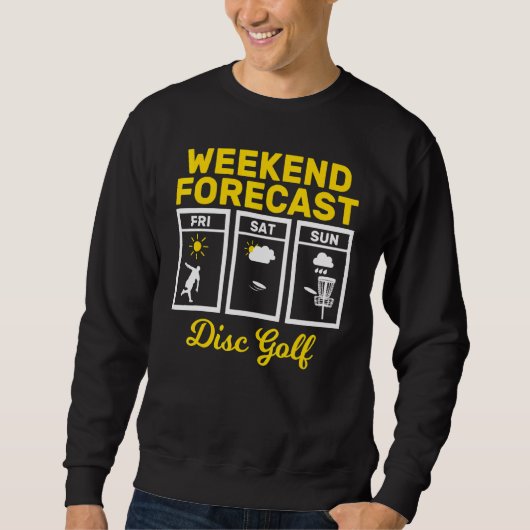 Sweatshirt Disque Golf Weekend Forecend Jouer Frisbee Flying (Devant)