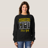 Sweatshirt Disque Golf Weekend Forecend Jouer Frisbee Flying (Devant entier)