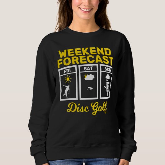 Sweatshirt Disque Golf Weekend Forecend Jouer Frisbee Flying (Devant)