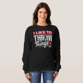 Sweatshirt Disque Lancer Disque Lancer Lecteur Piste Et Lien (Devant entier)