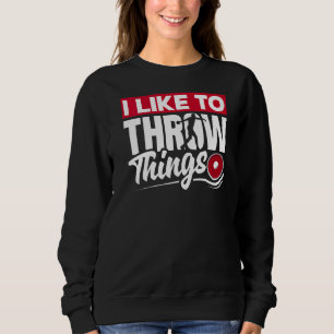 Sweatshirt Disque Lancer Disque Lancer Lecteur Piste Et Lien