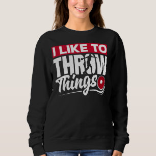Sweatshirt Disque Lancer Disque Lancer Lecteur Piste Et Lien
