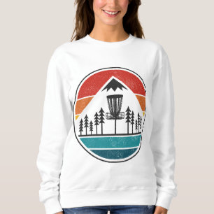 Sweatshirt Disque vintage Golf Frolf Retro Frisbee Disque Gol