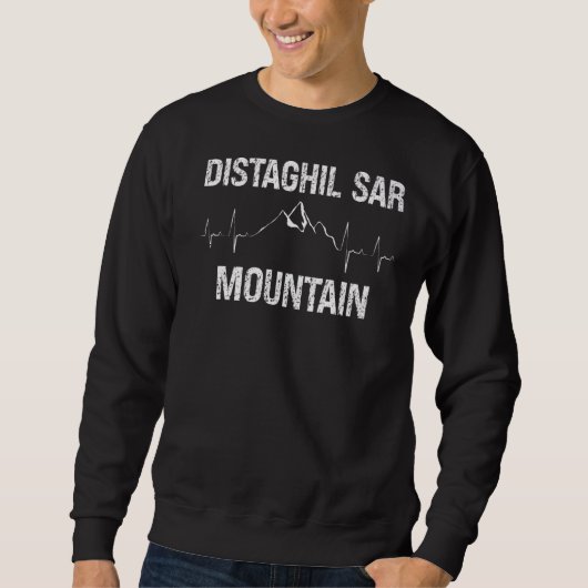 Sweatshirt Distaghil Sar Mountain Climber Hearbeat (Devant)
