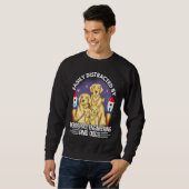 Sweatshirt Distracted By Aerospace Engineering  Engineer Grap (Devant entier)
