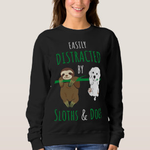Sweatshirt Distrait Par Les Paresseux Et Les Chiens
