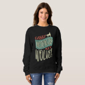 Sweatshirt Distrait Par Wolves Nature Wildlife Forest (Devant entier)