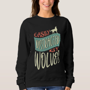 Sweatshirt Distrait Par Wolves Nature Wildlife Forest