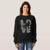Sweatshirt Distressé J'Aime L'Idée Baboon Pour Les Primates (Devant entier)