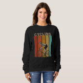 Sweatshirt Distressed Cycling   Men Women Cute Cycling Retro (Devant entier)