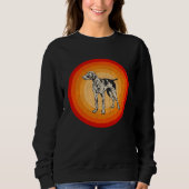 Sweatshirt Distressed German Shorthaired Pointer Dog  Retro S (Devant)