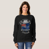 Sweatshirt Distressed Irish Australian Attitude Patriotic Sha (Devant entier)