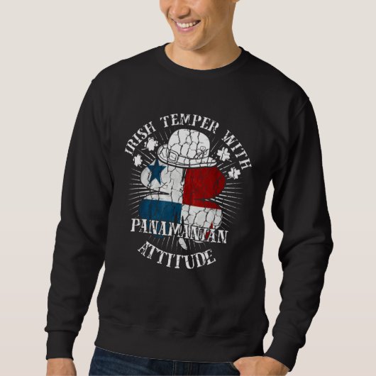 Sweatshirt Distressed Irish Panamanian Attitude Patriotic Sha (Devant)