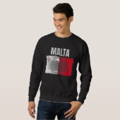 Sweatshirt Distressed Malte Drapeau Graphique Pour Hommes Fem (Devant entier)
