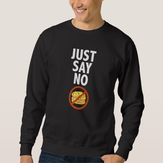 Sweatshirt Dites Non Pizza Hawaiian Pizza Slice (Devant)