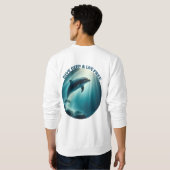 Sweatshirt Dive Deep Live Dolphin gratuit (Dos entier)