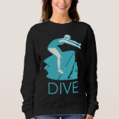 Sweatshirt DIVE Encourage Inspire Motivate Boost Support Retr (Devant)