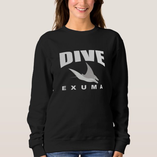 Sweatshirt Dive Exuma Scuba Diving at Exuma with Manta Rays (Devant)