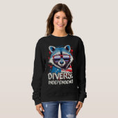 Sweatshirt Diverse Independence Raccoon Perifluid Sunglasses (Devant entier)