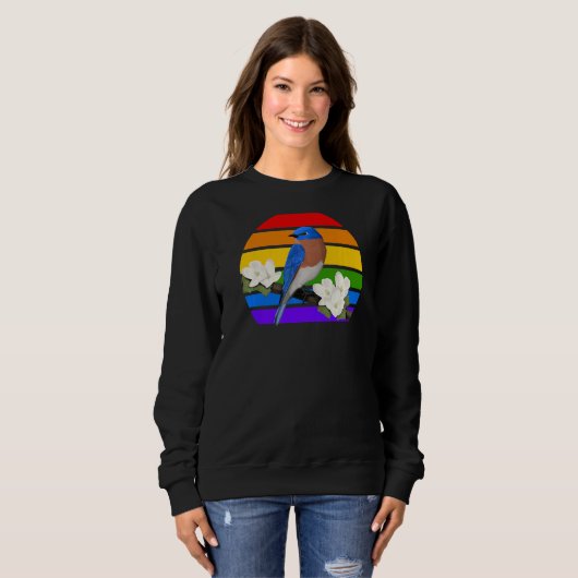 Sweatshirt Diversit Oiseau arc-en-ciel de l'Est (Devant entier)