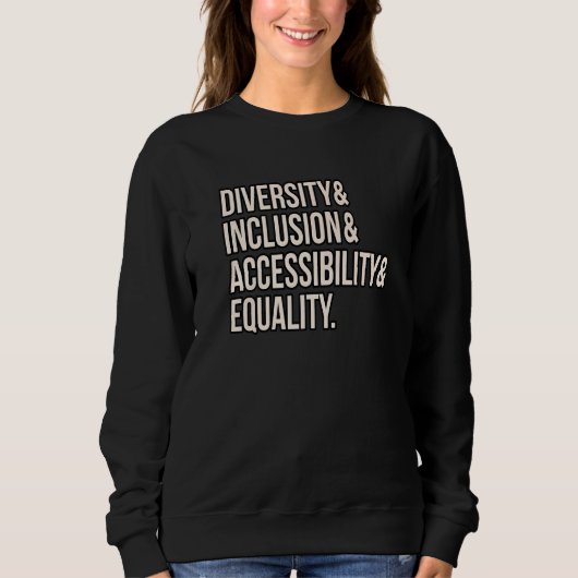 Sweatshirt Diversité Égalité Droits Égalité Hommes Femmes Sou (Devant)