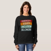 Sweatshirt Diversity Equity Inclusion Belonging 1 (Devant entier)