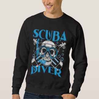 Sweatshirt Diving Scuba Diver in Deep Sea and Sea