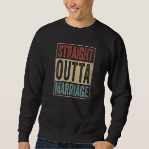 Sweatshirt Divorce Rétro Droit Sorti du Mariage