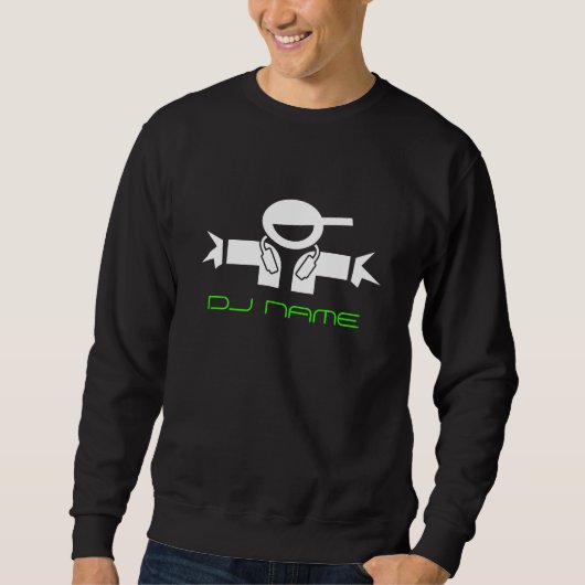Sweatshirt DJ de musique personnalisée | Ajouter l (Devant)