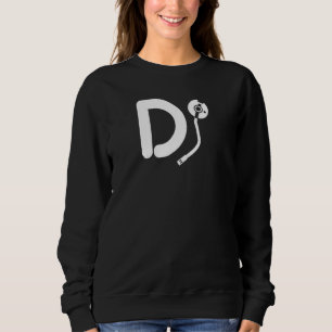 Sweatshirt Dj Disque Jockey T Tourne-disque Arm Design Musiqu
