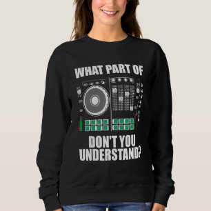 Sweatshirt Dj Pour Hommes Femmes Ingénieur Son Disque Jockey