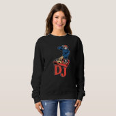 Sweatshirt Dj Tourne-disque Bass Music Rock Deejay Headphone (Devant entier)