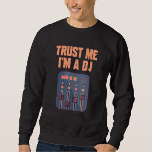Sweatshirt Dj Tourne-disque Deejay Casques Musique Club Te