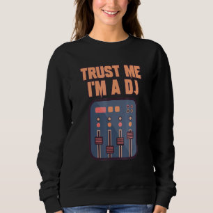 Sweatshirt Dj Tourne-disque Deejay Casques Musique Club Te