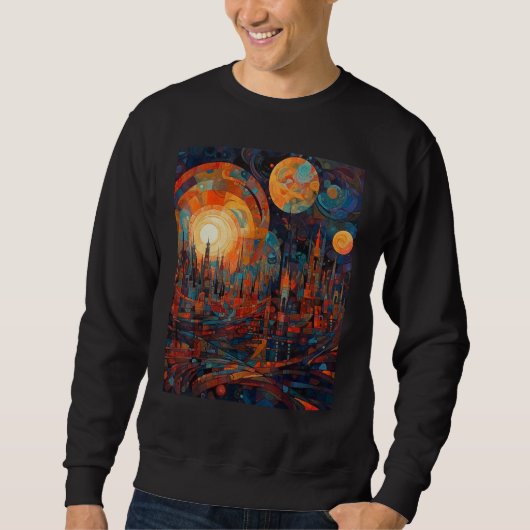 Sweatshirt DKH138 Sci fi Graphic One for the Journey (Devant)