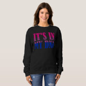 Sweatshirt Dna Bi Pride Lgbt Queer Bisexualité Drapeau Fière  (Devant entier)