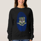 Sweatshirt Dna D'Empreinte Connecticut Pour Connecticuleuse (Devant)