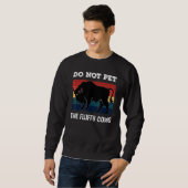 Sweatshirt Do Not Pet The Fluffy Cows Bison_2 (Devant entier)