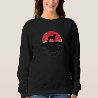 Sweatshirt Doberdor Coucher de soleil japonais Chien rétro Ro