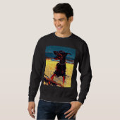 Sweatshirt Doberman À La Plage 820 (Devant entier)