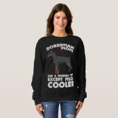 Sweatshirt Doberman Chien 1002 (Devant entier)