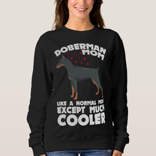 Sweatshirt Doberman Chien 1002 (Devant)