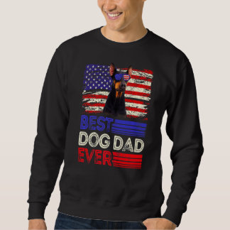 Sweatshirt Doberman père jamais américain Drapeau Patrioti