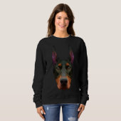 Sweatshirt Doberman Pinscher 124 (Devant entier)