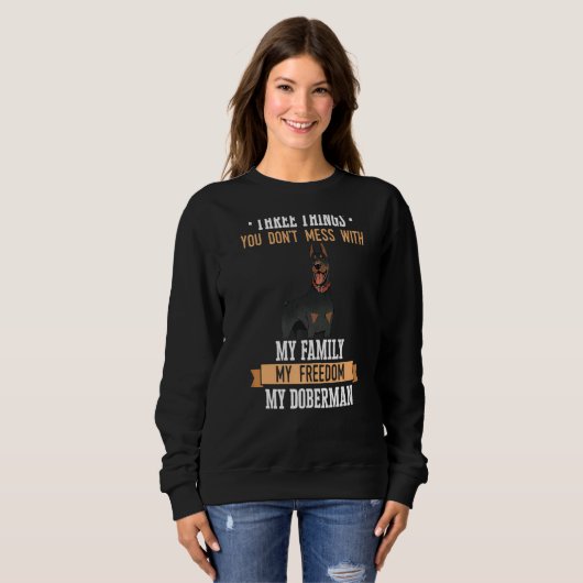 Sweatshirt Doberman Pinscher Chien (Devant entier)